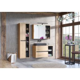 Comad Devon szafka 170 cm boczna wysoka wisząca Dąb Shetland/grafit DEVON-801-FSC