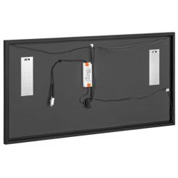 Comad Alice lustro 68x123 cm prostokątne rama czarna LUSTROALICE120