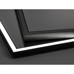 Comad Alice lustro 68x83 cm prostokątne rama czarna LUSTROALICE80