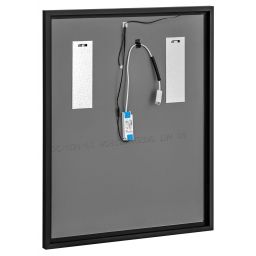 Comad Alice lustro 68x83 cm prostokątne rama czarna LUSTROALICE80