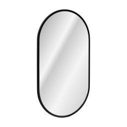 Comad Apollo lustro 50x90 cm owalne z oświetleniem czarny LUSTRO APOLLO BLACK