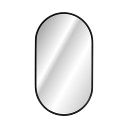 Comad Apollo lustro 50x90 cm owalne z oświetleniem czarny LUSTRO APOLLO BLACK