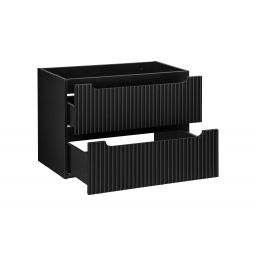 Comad Nova Black szafka 80x39x57 cm podumywalkowa wisząca czarna NOVA BLACK D2 82-80-2S