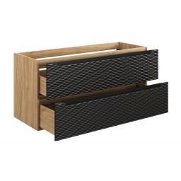 Comad Ocean Black szafka 120x46x57 cm czarna-dab OCEAN BLACK 82-120-2S