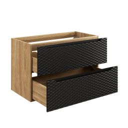 Comad Ocean Black szafka 90x46x57 cm czarna-dab OCEAN BLACK 82-90-2S