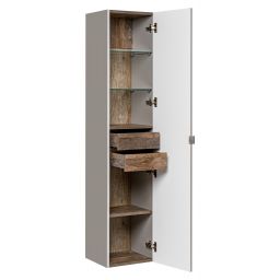 Comad Santa Fe Taupe szafka 35x33x160 cm boczna wisząca szara SANTA FE TAUPE 80-01-B-1D2S