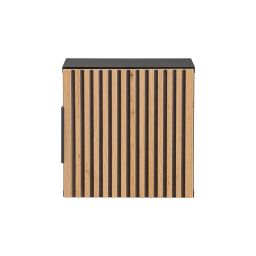 Comad Xilo szafka 35x35x22 cm boczna wisząca czarna-szara-dąb XILO BLACK WOTAN 83-01-D-1D