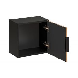 Comad Xilo szafka 35x35x22 cm boczna wisząca czarna-szara-dąb XILO BLACK WOTAN 83-01-D-1D