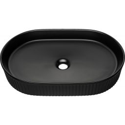 Comad Beyond 3 umywalka 56x36 cm owalna nablatowa czarna BEYOND 3 BLACK ( E-6531 )