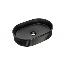 Comad Beyond 5 umywalka 48x32,5 cm owalna nablatowa czarna BEYOND 5 BLACK ( E-6564 )