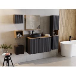 Comad Beyond 5 umywalka 48x32,5 cm owalna nablatowa czarna BEYOND 5 BLACK ( E-6564 )