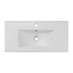 Comad Dance White umywalka 81x40 cm prostokątna nablatowa biała CFP-8009DANCE80DP