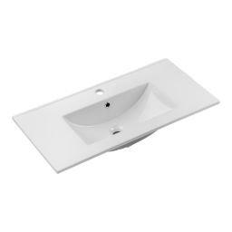 Comad Dance White umywalka 81x40 cm prostokątna nablatowa biała CFP-8009DANCE80DP