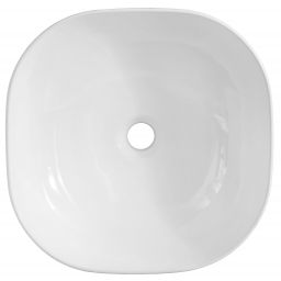 Comad Smile umywalka 41x41 cm nablatowa kwadratowa biały połysk UM-6252SMILE40DP