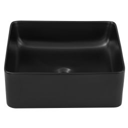 Comad Slim umywalka 37x37 cm nablatowa kwadratowa czarny mat UM-6276SLIM40BLACKDP