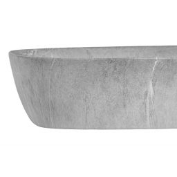 Comad Anna umywalka 50x39 cm nablatowa owalna szary/kamień mat UN-ANNA-MH1