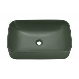 Comad Kama umywalka 61x38 cm nablatowa prostokątna zieleń lasu mat UN-KAMA-MFG-60