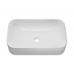 Comad Kama umywalka 61x38 cm nablatowa prostokątna biały połysk UN-KATI60-SW7857B(60)