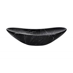 Comad Lena umywalka 61,5x36 cm nablatowa owalna czarny mat UN-LENA-MB2