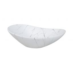 Comad Lena umywalka 61,5x36 cm nablatowa owalna biały mat UN-LENA-MW17