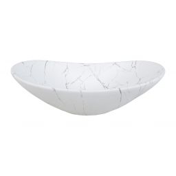 Comad Lena umywalka 61,5x36 cm nablatowa owalna biały mat UN-LENA-MW17