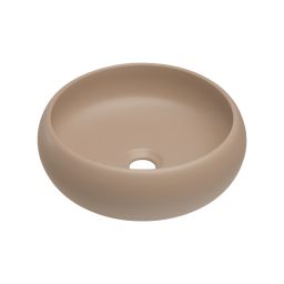 Comad Wiki umywalka 36x36 cm okrągła nablatowa brąz/beż UN-WIKI-MC