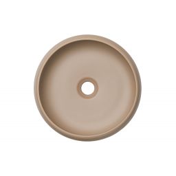 Comad Wiki umywalka 36x36 cm okrągła nablatowa brąz/beż UN-WIKI-MC