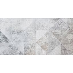 Ceramstic Bergen Rombus dekor ścienny 60x30 cm STR szary poler