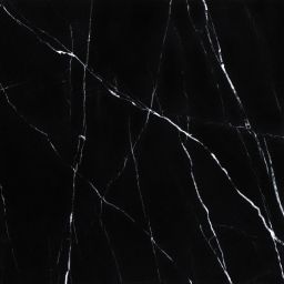 Ceramstic Mavros płytka podłogowa 60x60 cm czarny połysk