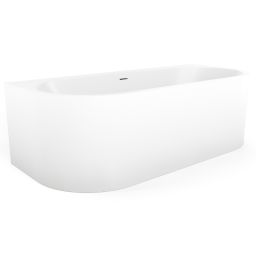 Cristalstone Clasico wanna przyścienna 170x80 cm owalna biała LUVIAZPRZELEWEM