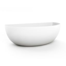 Cristalstone Clasico wanna przyścienna 170x80 cm biała PERLABEZPRZELEWU