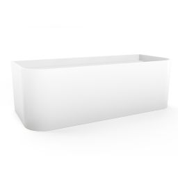 Cristalstone Clasico wanna przyścienna 170x70 cm prostokątna biała UNICOBEZPRZELEWU