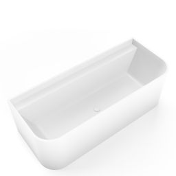 Cristalstone Clasico wanna przyścienna 170x70 cm prostokątna biała UNICOZPRZELEWEM
