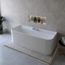 Cristalstone Clasico wanna przyścienna 170x70 cm prostokątna biała UNICOZPRZELEWEM