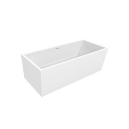 Cristalstone Linea Ideal wanna wolnostojąca 170x80 cm prostokątna biała W1700-WRT4BEZPRZELEWU
