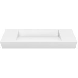 Cristalstone Linea Diago umywalka 100x30 cm prostokątna ścienna-nablatowa biała U1000-MCOLCW