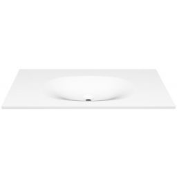 Cristalstone Armonico umywalka 100x45 cm wpuszczana prostokątna biały U1000-MCOTG/BO