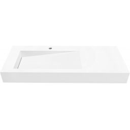 Cristalstone Linea Ideal umywalka 110x45 cm ścienna prostokątna biały U1100-MBLOLB