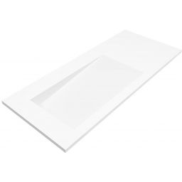 Cristalstone Linea Ideal umywalka 110x45 cm wpuszczana prostokątna biały U1100-MBLOLB/CR/BO