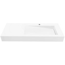 Cristalstone Linea Ideal umywalka 110x45 cm ścienna prostokątna biały U1100-MBPOLB