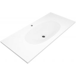 Cristalstone Armonico umywalka 110x45 cm wpuszczana prostokątna biały U1100-MCOTG