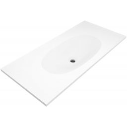 Cristalstone Armonico umywalka 110x45 cm wpuszczana prostokątna biały U1100-MCOTG/BO