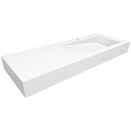 Cristalstone Linea Ideal umywalka 120x45 cm ścienna prostokątna biały U1200-MBPOLB