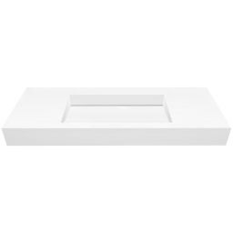 Cristalstone Linea Ideal umywalka 120x45 cm ścienna prostokątna biały U1200-MCOLC/BO