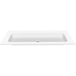 Cristalstone Linea Simpla umywalka 120x45 cm wpuszczana prostokątna biały U1200-MOT/CR/BO