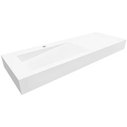 Cristalstone Linea Ideal umywalka 130x45 cm ścienna prostokątna biały U1300-MBLOLB