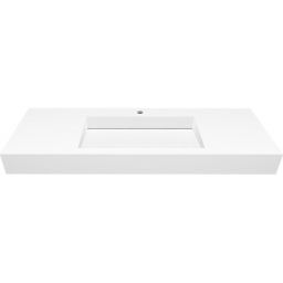 Cristalstone Linea Ideal umywalka 130x45 cm ścienna prostokątna biały U1300-MCOLC