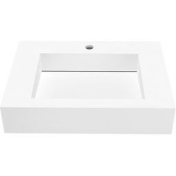 Cristalstone Linea Ideal umywalka 60x45 cm prostokątna ścienna biała U600-MCOLC