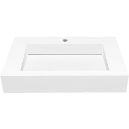 Cristalstone Linea Ideal umywalka 70x45 cm prostokątna ścienna biała U700-MCOLC