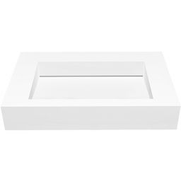 Cristalstone Linea Ideal umywalka 70x45 cm ścienna prostokątna biały U700-MCOLC/BO